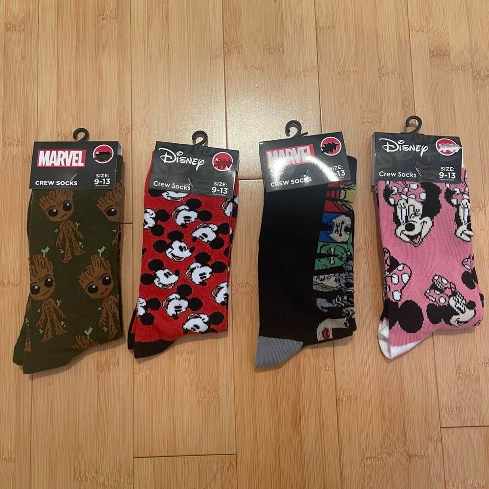 Disney Mickey and Marvel Socks Collection